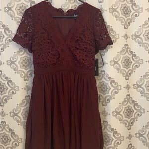 Angel in Disguise Burgundy Dress - LuLus